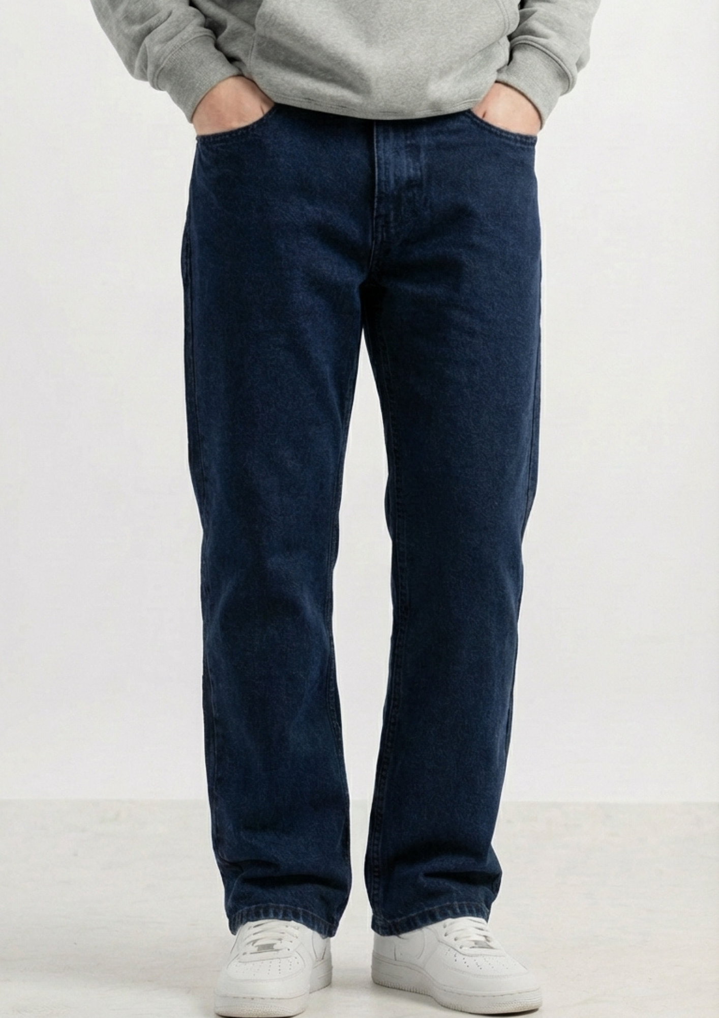 Men's Regular Fit Pack Of 2 - Jeans (Gray & Dark blue)