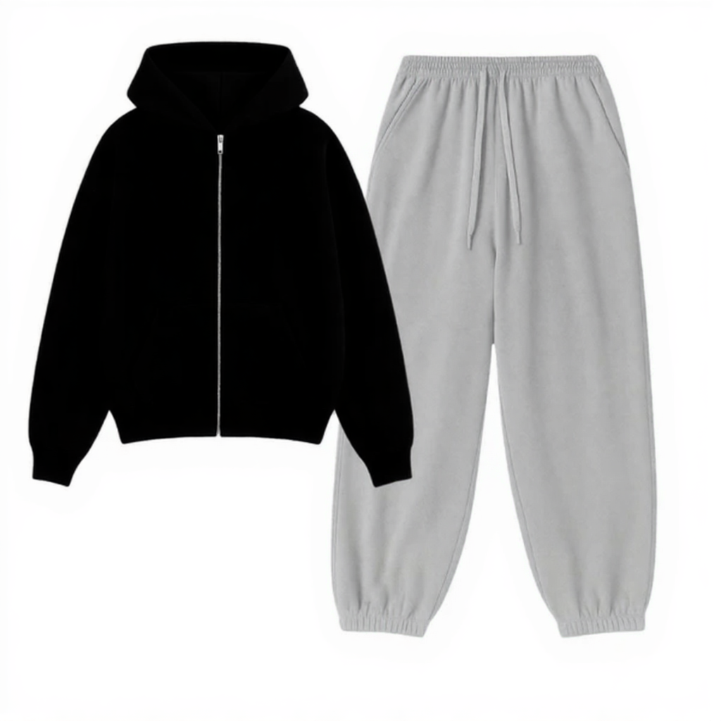 Sweatpants With Fleece Zipper