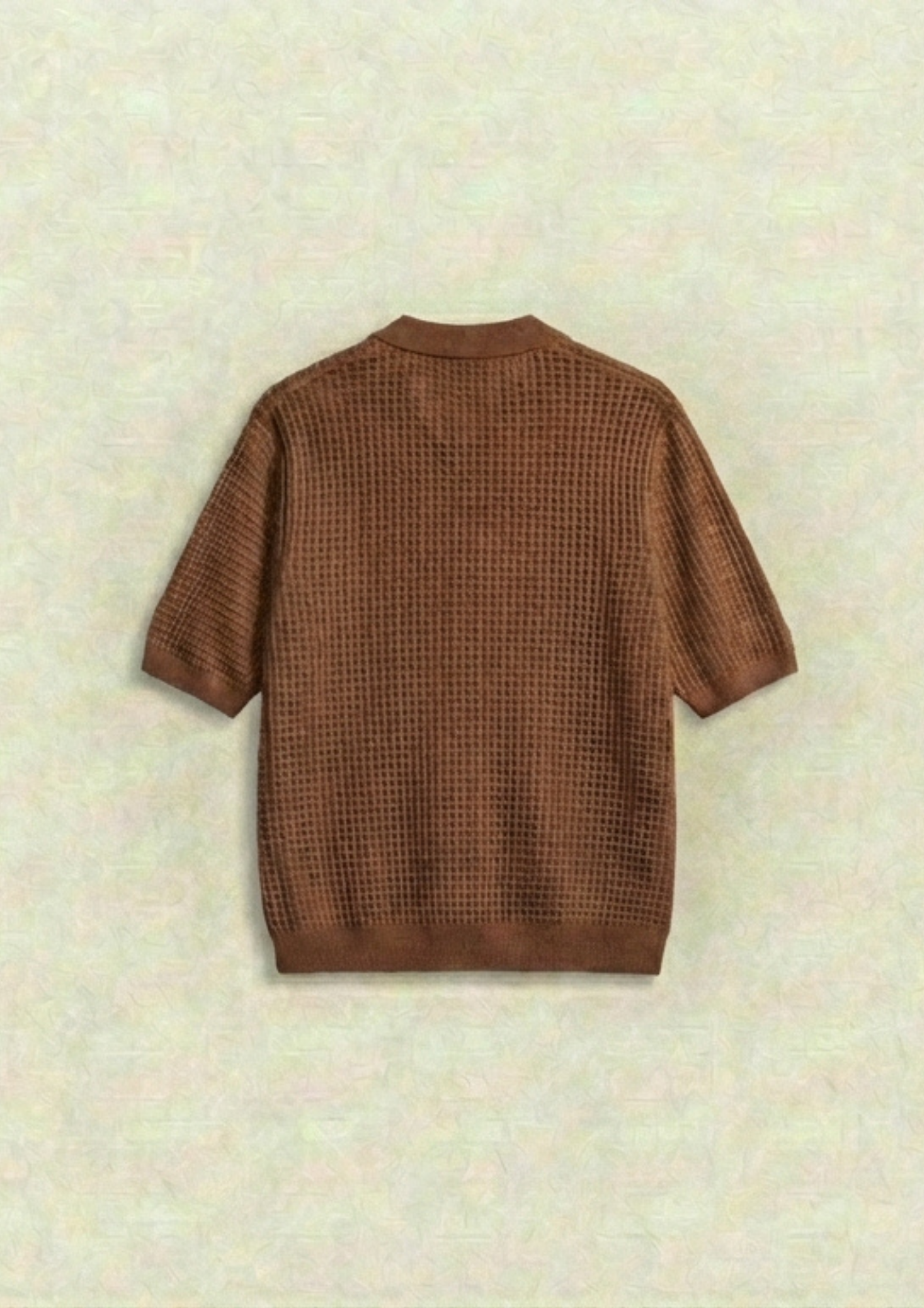 Pack of 2 – Waffle Knit Zipper Polo - (Dodger Blue – Brown)