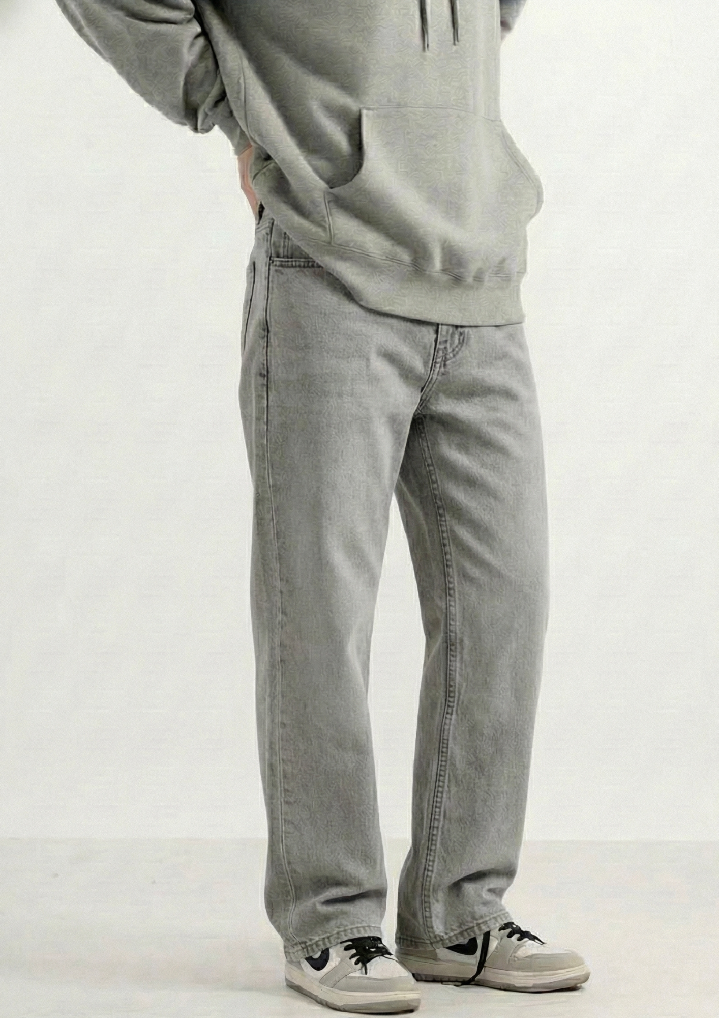 Men's Regular Fit Pack Of 2 - Jeans (Light gray & Dark blue)