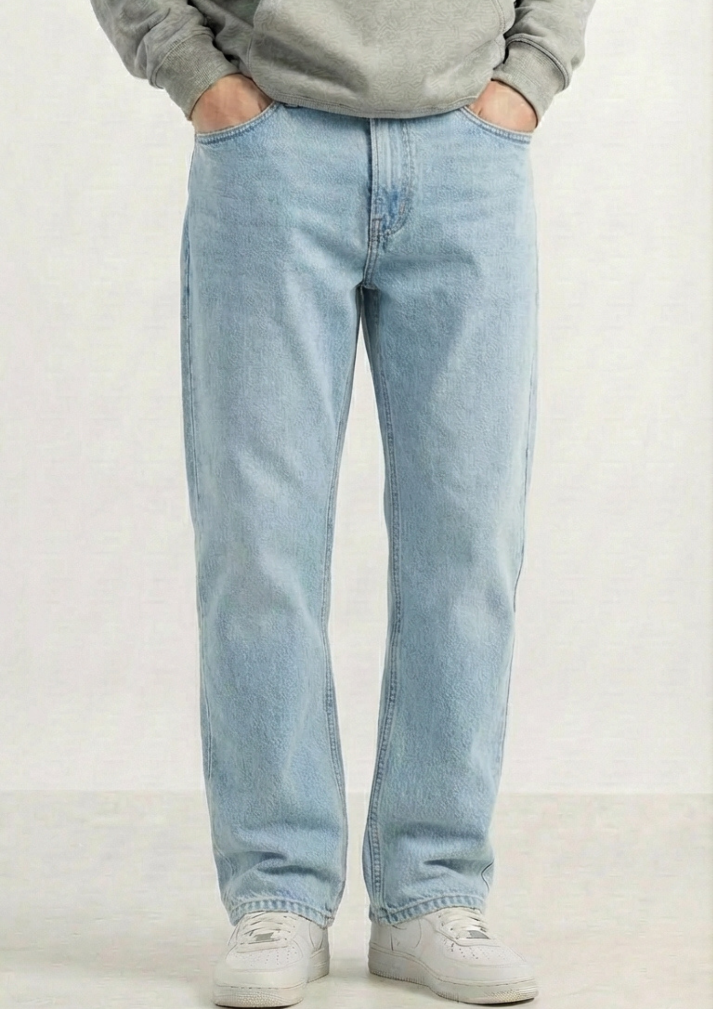 Men's Regular Fit Pack Of 2 - Jeans (Gray & Light blue)
