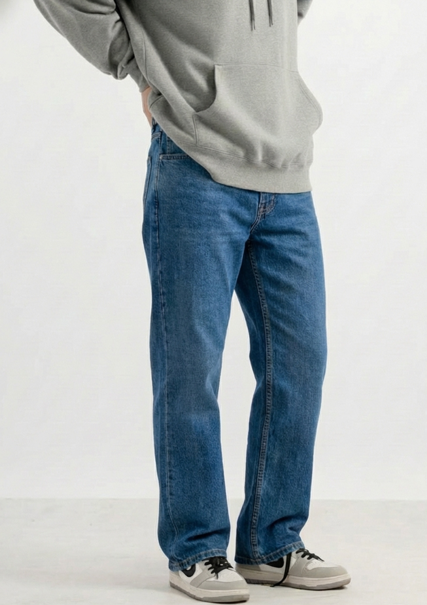 Men's Regular Fit Pack Of 2 - Jeans (Gray & blue)