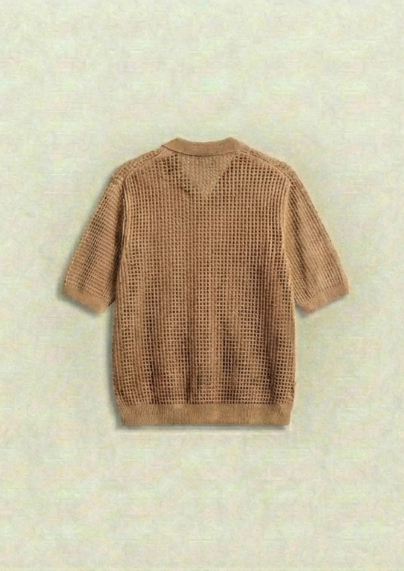 Pack of 2 – Waffle Knit Zipper Polo - (Black – Desert Sand)
