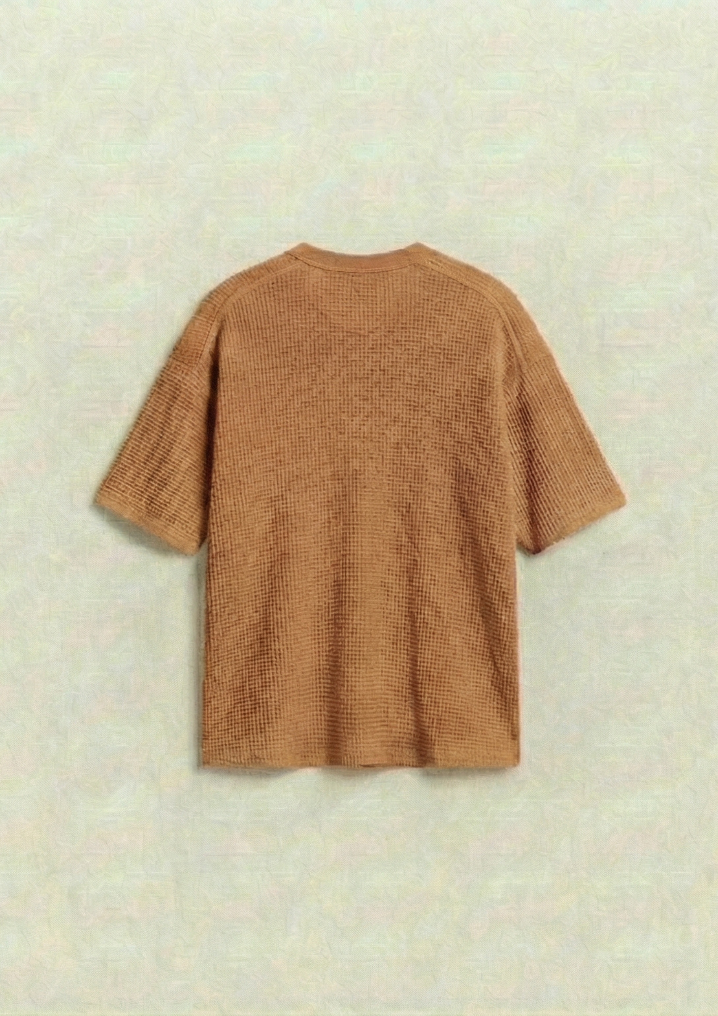 Pack of 2 – Waffle Knit Oversized Tees - (Dodger Blue – Desert Sand)