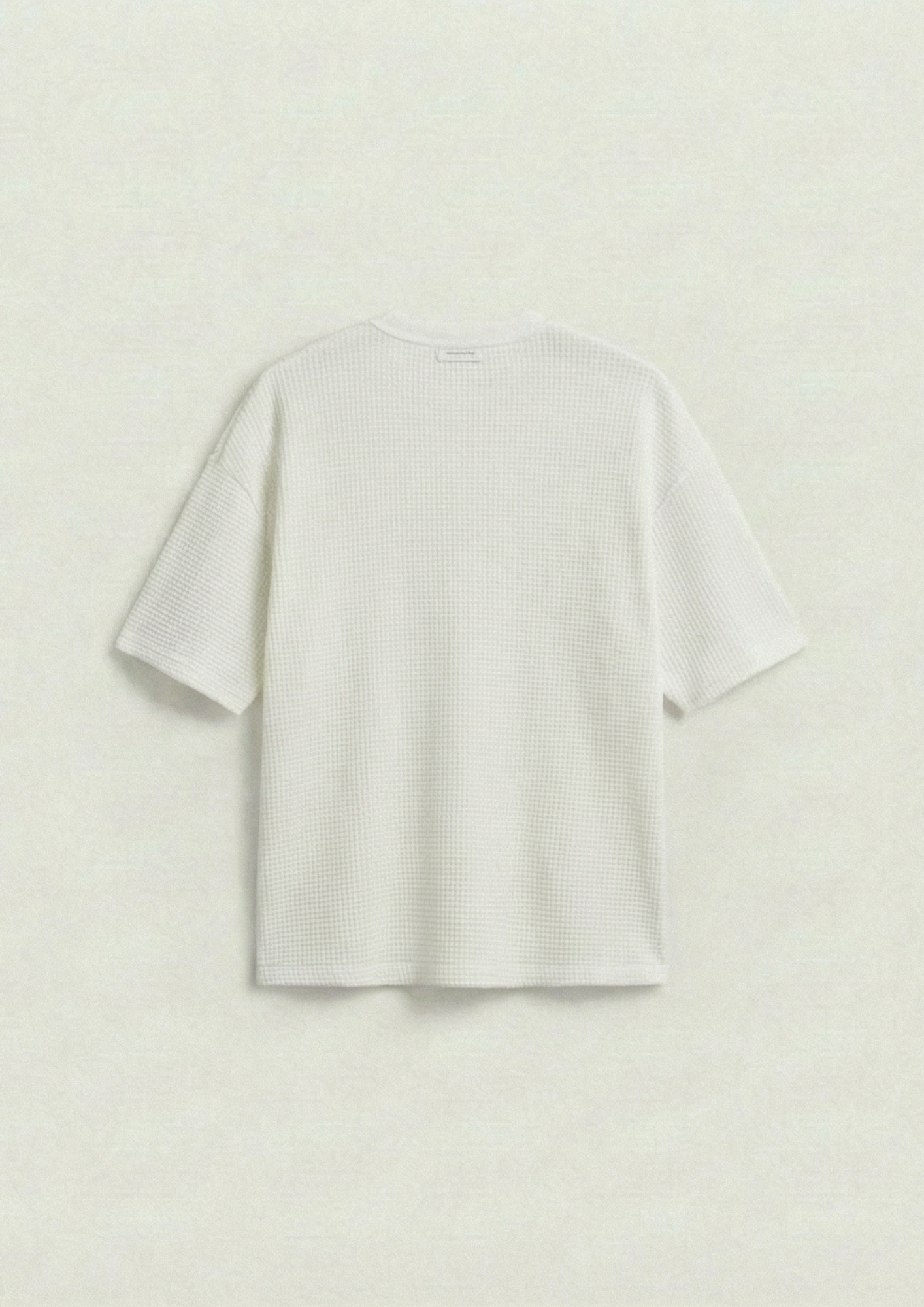 Pack of 2 – Waffle Knit Oversized Tees - (White – Charcoal)