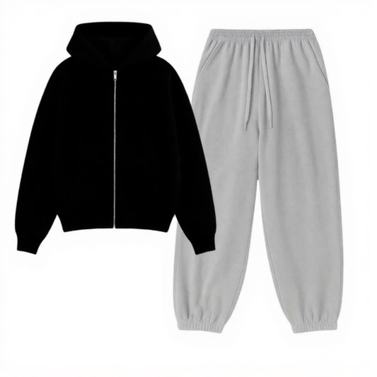Sweatpants With Fleece Zipper
