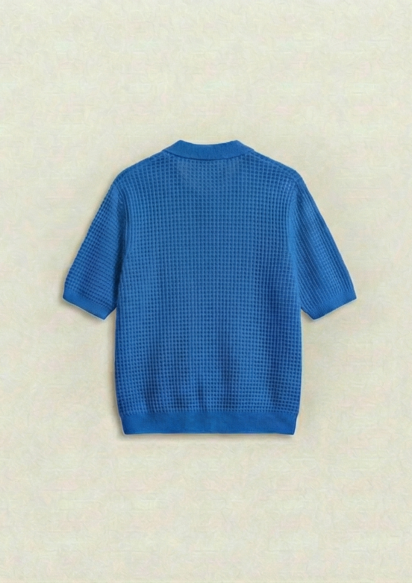 Pack of 2 – Waffle Knit Zipper Polo - (Dodger Blue – Brown)