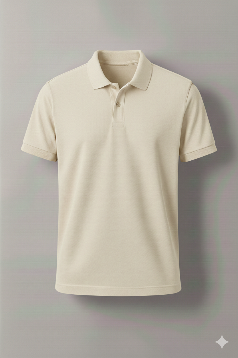 Polo Shirt Pack of Two (WHITE AND CREAM)