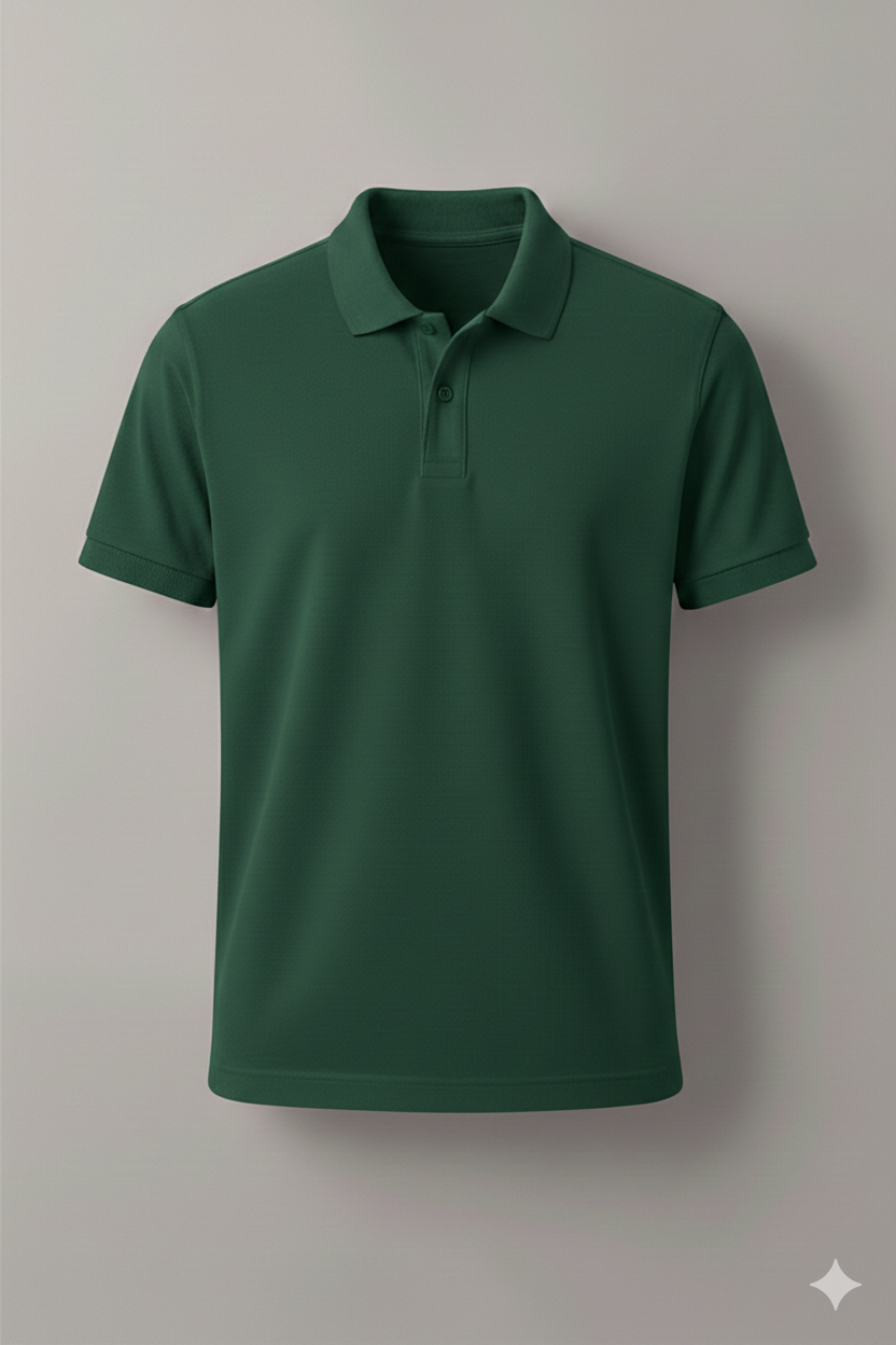 Polo Shirt Pack of Two (GREEN AND CREAM)