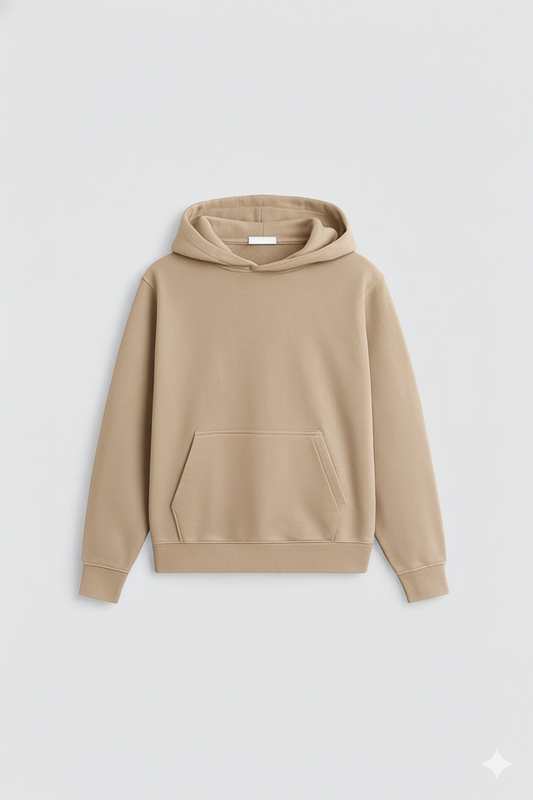 Beige Oversized Hoodie