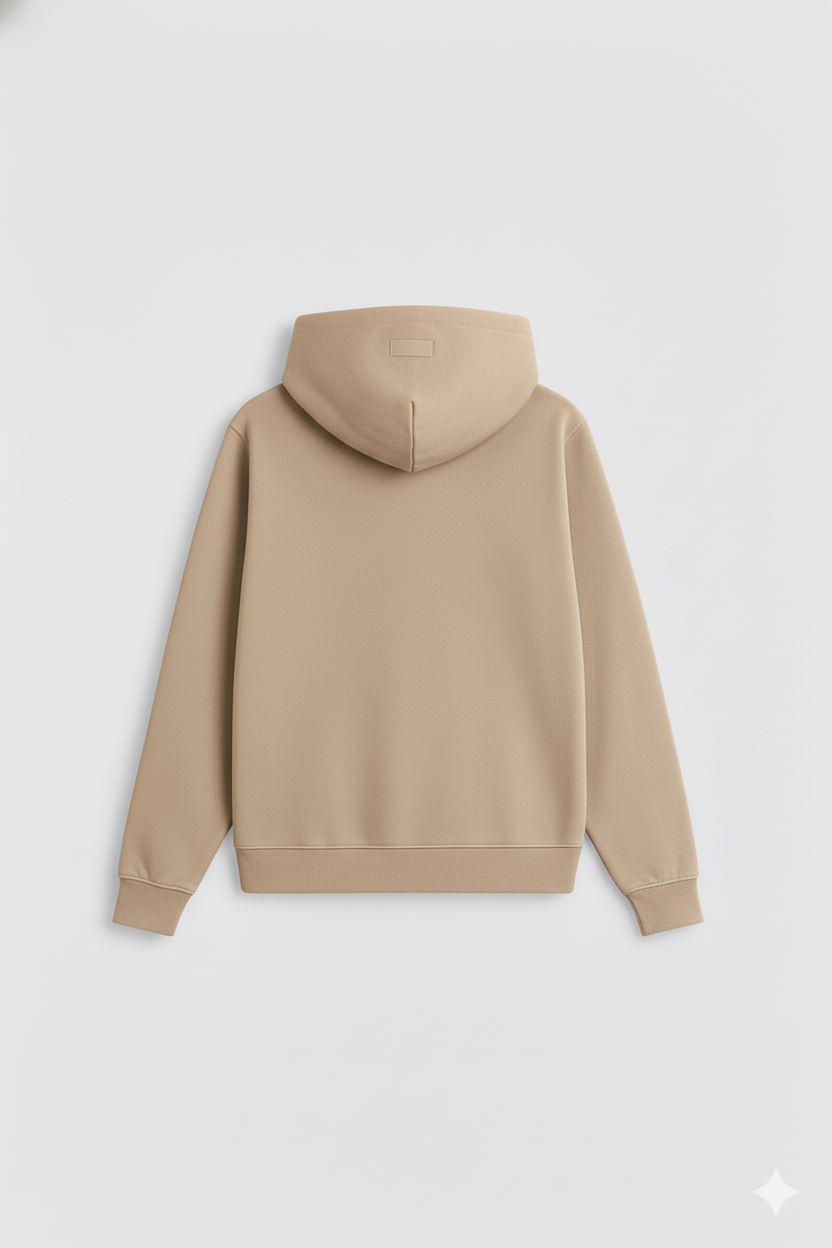 Beige Oversized Hoodie
