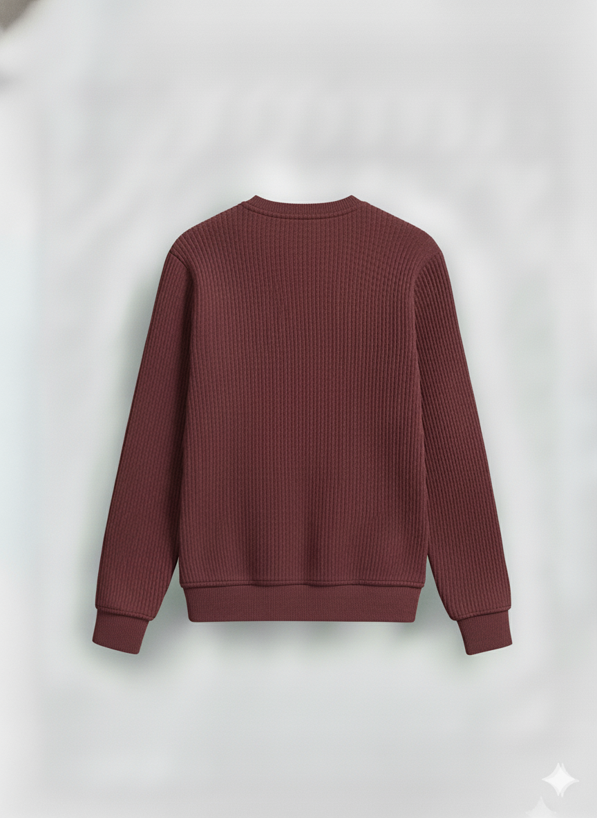 2 Pieces Waffle Knit Henley Pack (Black & Maroon)