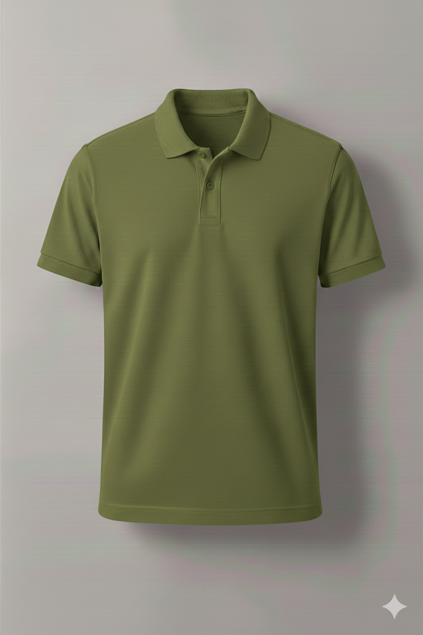 Polo Shirt Pack of Two (BLACK AND OLIVE GREEN)