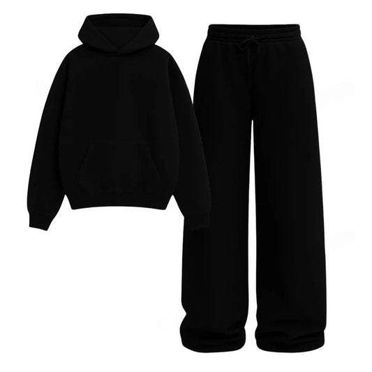 Straight Leg Trouser With Fleece Hoodie