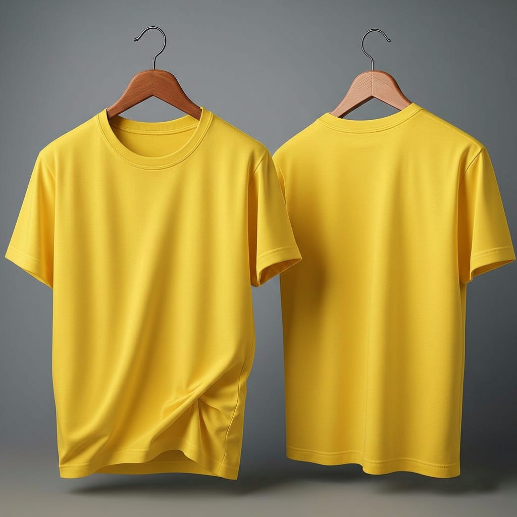 Drop Shoulder Pack of Two (Cream & Yellow)